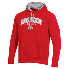 Mens Knights Apparel Ohio State University Fleece Hoodie - Red