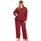 Plus Size White Mark 3pc. Red Plaid Pajama Set - image 3