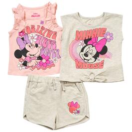 Toddler Girl Disney&#40;R&#41; 3pc. Minnie Mouse Tank Tops & Shorts Set