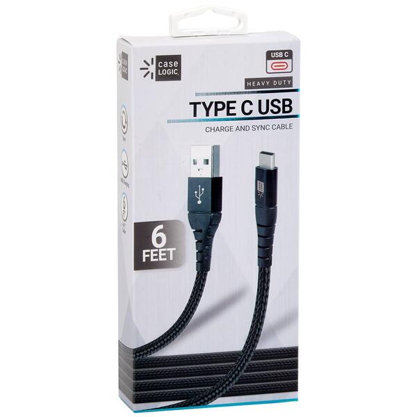 Case Logic 6ft. Durable Tip C-Type Cable - image 