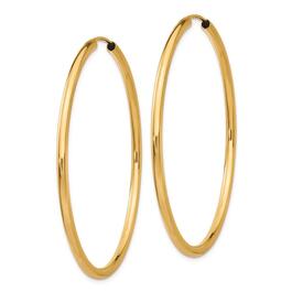 Gold Classics&#8482; 41mm. 14k Polished Endless Hoop Earrings