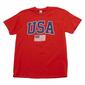 Mens Patriotic Classic USA Flag Short Sleeve Graphic T-Shirt - image 1