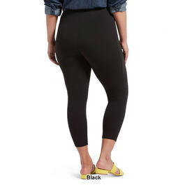 Plus Size HUE&#174; Wide Waistband Cropped Leggings