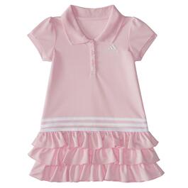 Baby Girl &#40;12-24M&#41; adidas&#40;R&#41; Short Sleeve Polo Dress