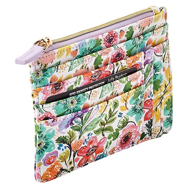 Womens Buxton Floral Slot Coin Case Wallet