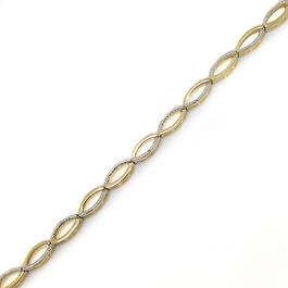 Accents Gold Plated Diamond Accent Infinity Bracelet