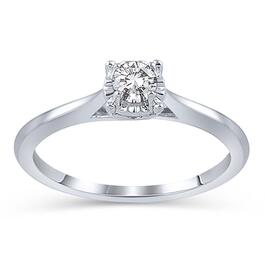 Just Us&#40;tm&#41; 10kt. White Gold Classic Solitaire Ring