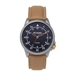 Unixsex Columbia Sportswear Timing Camel Leather Watch -CSS15-003
