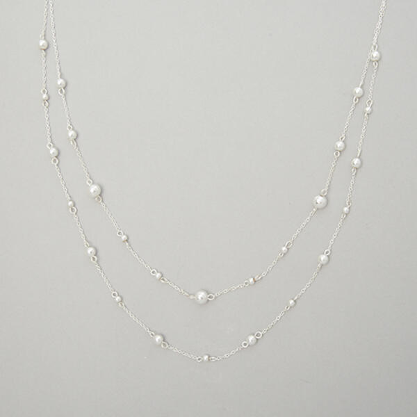 Chaps Double Strand Bead Necklace - image 