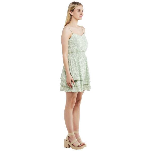 Juniors Emerald Sundae Flora Jersey A-Line Dress