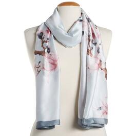 Womens Renshun Muted Floral Oblong Scarf