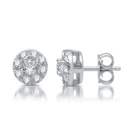 Nova Star&#40;R&#41; Sterling Silver 1/4ctw. Lab Grown Diamond Earrings