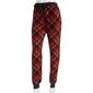 Juniors Derek Heart High Rise Plaid Woobie Joggers with Drawcord - image 1