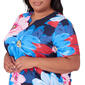 Plus Size Alfred Dunner All American Dramatic Flower Tee - image 2