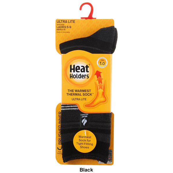 Womens Heat Holders® ULTRA LITE™ Stripe Crew Socks