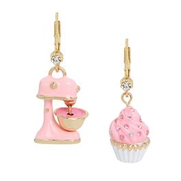 Betsey Johnson Cupcake & Stand Mixer Drop Earrings