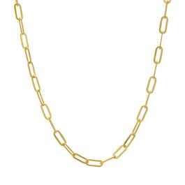 22in. Vermeil Paperclip Chain Necklace