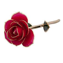 Womens Genuine 24kt. Gold Dipped Rose