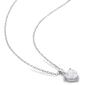 Sterling Silver 1ctw. Heart Moissanite Pendant Necklace - image 2