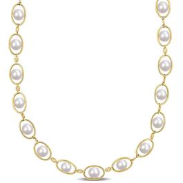 Gemstone Classics&#40;tm&#41; 18kt. Yellow Gold Pearl Bead Necklace