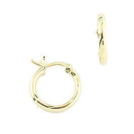 Danecraft 24kt. Gold/Sterling Diamond Cut Earrings