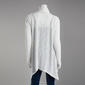 Womens Cure Open Front Solid Cardigan with Tab Detail - image 2