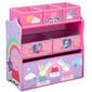 Delta Children Peppa Pig Six Bin Toy Storage Organizer - image 1