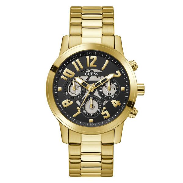 Mens Guess Gold-Tone Multi-Function Watch - GW0627G2 - image 