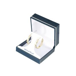 30mm Gold Over Brass Polished Hoop Earrings