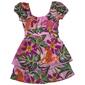 Girls &#40;7-16&#41; Poppies & Roses Puff Sleeve Floral Jungle Dress - image 2
