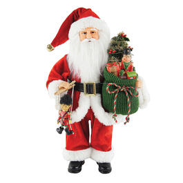 Santa's Workshop 15in. Bag Full of Toys Santa Claus Figurine