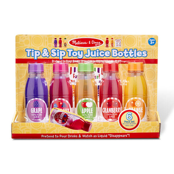 Melissa & Doug&#174; Tip & Sip Toy Juice Bottles