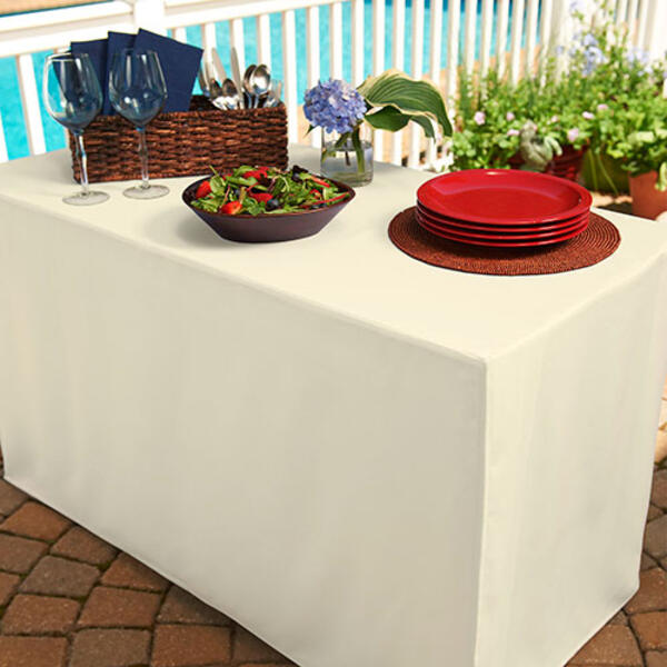 Folding Table Cover-Ivory - image 