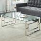 Worldwide Homefurnishings Stainless Steel Coffee Accent Table - image 1