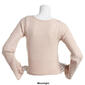 Juniors No Comment Mother Of Pearl Open Stitch Pullover Sweater - image 2