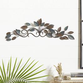 9th & Pike&#174; Blue Iron Leaves Wall Decor