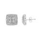 Diamond Classics&#40;tm&#41; Sterling Silver Diamond Stud Earrings - image 1