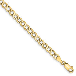 Mens Gold Classics&#8482; 4.3mm. 14k Semi Solid Curb Link Necklace
