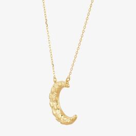 Gold Classics&#8482; 10kt. Yellow Gold Nugget Moon Necklace