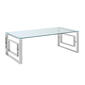 Worldwide Homefurnishings Stainless Steel Coffee Accent Table - image 5
