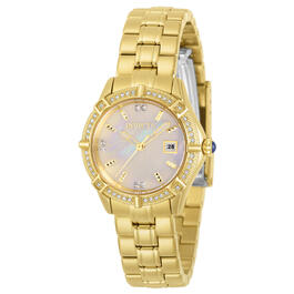 Womens Invicta Angel Lady Gold/White Quartz Watch - 31372