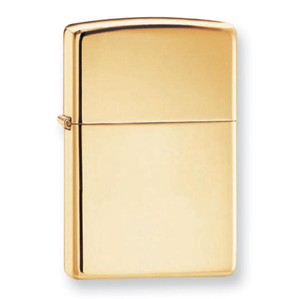 Zippo Solid Brass Plain Lighter - image 