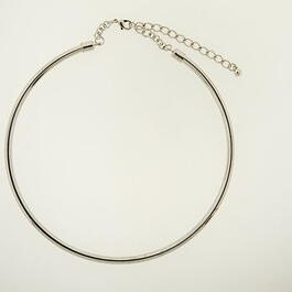 Wearable Art Rhodium Metal Collar Necklace