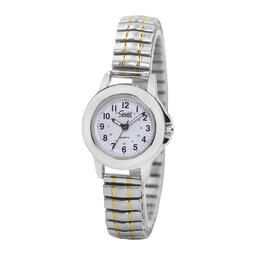 Womens Speidel Silver & Gold Watch - 6607080012