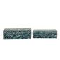 9th &amp; Pike® Shell Mosaic Patterned Wood Boxes - Set of 2 - image 8