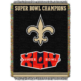 NFL New Orleans Saints Commemorative Series Tapestry Throw