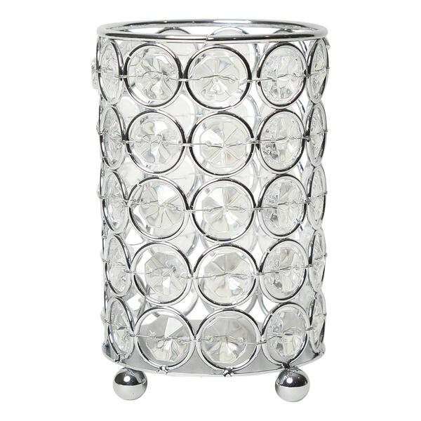 Elegant Designs&#40;tm&#41; Elipse Crystal 5in. Decorative Vase - image 