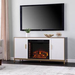 Southern Enterprises Daltaire Electric Fireplace w/ Media Storage