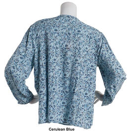 Womens Architect&#174; Long Sleeve Floral Peasant Blouse