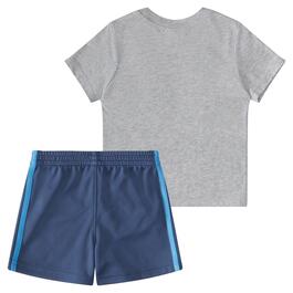 Baby Boy &#40;12-24M&#41; adidas&#174; Baseball Flag Tee & Shorts Set